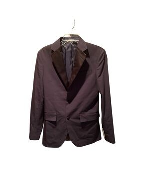 Nordstrom Rack Trim Fit Tuxedo Jacket Navy with Black 36R NWT